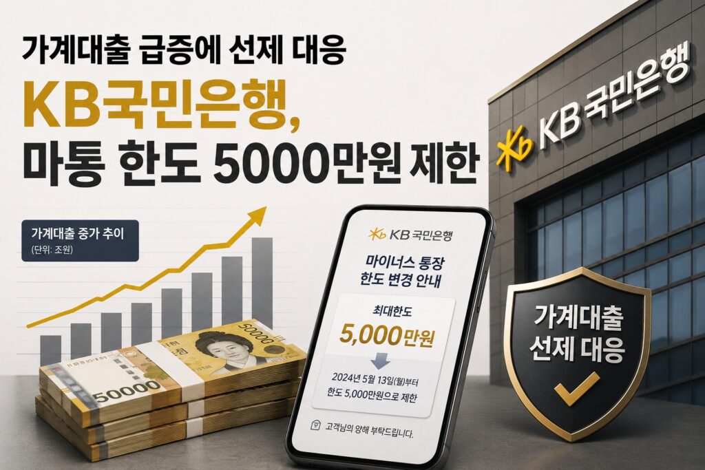 가계대출 급증에 선제 대응
